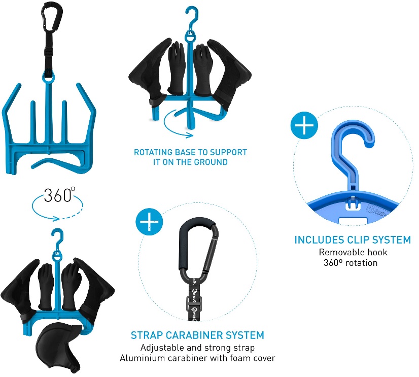 Surflogic Wetsuit Accessories Hanger Double System